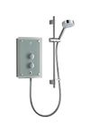 Mira Showers 1.1634.011 Azora 9.8 Kw Thermostatic Electric Shower Frosted Glass, Chrome, Blue