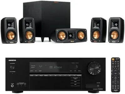 Klipsch Reference Theater Pack 5.1-Channel Speaker System + Onkyo TX-SR3100 80W 5.2-Channel AV Receiver