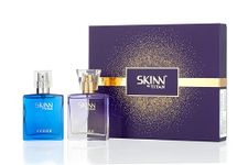 Skinn by Titan, Verge & Sheer Long Lasting Perfume Gift Set for Couples - 25 mL (Pack of 2) | Perfume for Men & Women | Travel Size Fragrances | Pocket Size scents | Perfume Gift for Partners