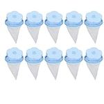 10pcs Washing Machine Filter Bag,Reusable Washing Machine Floating Lint Mesh Bag Plum-Shaped Cleaning Mesh Bag Portable Washer Lint Catcher for Home(Blue)