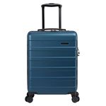 Cabin Max 55x40x20 cm Cabin Suitcase, Built in Lock, Lightweight, Hard Shell, 4 Wheels, 3 Digit Combination Lock (Endless Sea, 55 x 40 x 20 cm 40l)