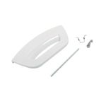 sparefixd White Door Handle Kit to Fit Hotpoint Washing Machine