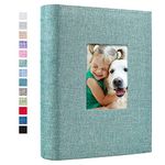 Vienrose Photo Albums 6x4 300 Pockets Linen Frame Cover with Memo Areas Photobook Large Capacity Pictures Book for Wedding Family Baby Vacation