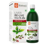 Krishna's Liver Re-Live Juice 500 ml | Healthy Liver | Natural rejuvenator | Strengthens the digestive system | Goodness of 11 powerful herbs like Makoy, Harshringar, Daru Haridra | Sugar free Juice