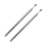 (2-Pack) FM DAB Radio Antenna Replacement, 7 Sections Telescopic FM Antenna Portable Radio Antenna Replacement