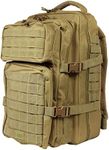 OSAGE RIVER Fishing Tackle Backpack with Fishing Rod Holder, Large Fishing Tackle Bag for Tackle Trays, Tackle Box Backpack for Bass Fishing Camping Traveling Hunting, Khaki