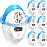 Seozio Ultrasonic Pest & Insect Repeller Indoor, Mouse Repellent, Pest Control, Pest Repellent for Home,Kitchen, Office, Warehouse, Hotel 6 Packs