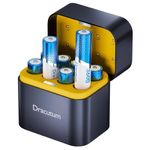 Dracutum Rechargeable AA Batteries Lithium 8 Pack with Charger - 3600mWh High Capacity 1.5V Lithium AA Batteries for Blink Camera, Flashlight, Microphone, Clocks,Remote Control and More