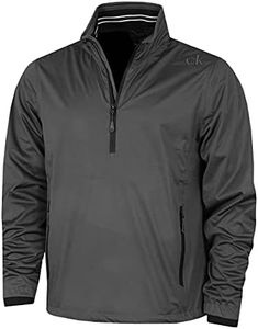 Calvin Klein Men's Waterproof Half Zip Jacket - Charcoal/Black - XL
