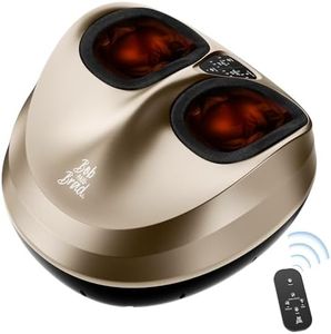 BOB AND BRAD Foot Massager with Heat, FSA/HSA Eligible, Heated Electric Feet Massager Machine for Neuropathy, Shiatsu Deep Kneading Foot Care