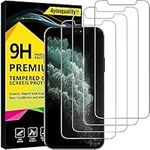 4youquality [4-Pack Screen Protector for iPhone 11 Pro Max and iPhone XS Max, Tempered Glass Film Screen Protector, [LifetimeSupport][Anti-Scratch][Anti-Shatter]