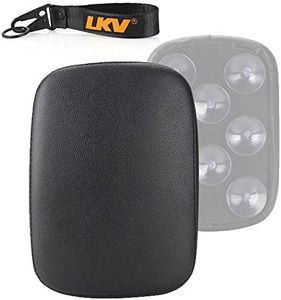 LKV 10.63 ″ Motorcycle Pillion Passenger Pad Seat Rear Cushion with 8 Suction Cups Replacement for Harley Sportster 883 1200 Dyna Custom Chopper