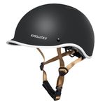 Exclusky Bike Helmet Adult, Urban Cycle Helmet Adjustable Skateboard Scooter Skating Bicycle Commuter Helmet for Men Women (ferrous)