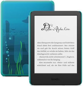 Amazon Kindle Kids (neueste Generation) – Falls das Gerät kaputtgeht, ersetzen wir es. Inklusive altersgerechter Bücher, Hülle, blendfreiem Bildschirm und schnellerem Umblättern–Ozeanentdecker-Design