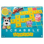 Mattel Games Scrabble Junior, Kids Crossword Board Game, English Version, Family Board Game for Kids, Word Game for Kids, 2 to 4 Players, Ages 6 to 10, Y9667