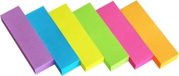 30 Pads 0.5x1.8 Sticky Notes Flags Tabs Page Markers 6 Bright Color Sticky Index Tabs Page Flags 80 Sheet/Pad