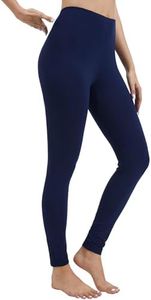 WiWi Women's Leggings Thermal Warm Underwear Pants Soft Long Johns Viscose from Bamboo Baselayer Pant S-XXL,Navy,Large