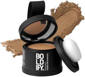 BOLDIFY Hairline Powder - Root Touch Up & Hair Loss Cover Up, Instant Gray Coverage 48-Hour Stain-Proof Hair Color Powder for Women & Men, Hair Fibers and Hair Topper Alternative (Dark Blonde)