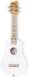 Loog Wood Soprano Ukulele for Kids & Beginners, App & Lessons, All Ages (White)