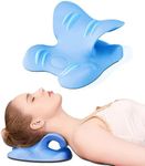 Milumber Neck Pillow,Neck Stretcher,Neck Traction Device,Neck and Shoulder Relaxer for Pain Relief，Ergonomic Neck Pillow, Blue