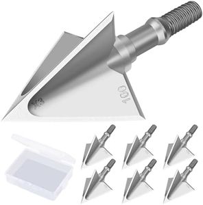 Bombrooster Archery Broadheads 100/125 Grain Stainless Steel Fixed Blade Broadheads for Crossbow Recurve Bow and Compound Bow
