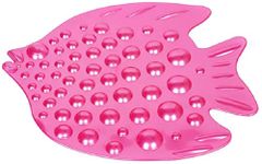 CIPLA PLAST Anti-Skid/Anti-Slip Rubber Fish Tub Mat/Bath Mat - Fuscia Pink