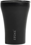 Sttoke ST-BLK8 Reusable Cup, One Size, Black, ST-BLK8