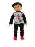 American Fashion World Rocket Ship Pant Set fits 18 inch Doll