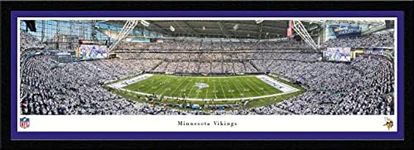 Minnesota Vikings Whiteout Game - 42x15.5-inch Single Mat, Select Framed Picture by Blakeway Panoramas