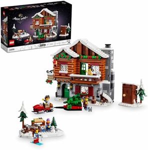 LEGO Icons Alpine Lodge Model Building Kit, regalo para aventureros y amantes del aire libre, divertido proyecto de construcción familiar, construir un modelo de cama y desayuno, 10325