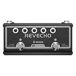 Donner Reverb Delay Pedal 2 in 1 Effects for Electric Guitar, Pedalboards, Revecho Pedal, 2 Modes with Tap Tempo Delay Guitar Effect Pedal