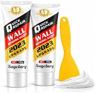 Drywall Repair Kit, 2 Pack Wall Mending Agent, Wall Spackle Paste with Scraper, White Plaster Effortlessly Fixes Small Holes and Cracks