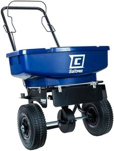 Chapin 88000A Spreader, Salt, Ice Melt, 80Lbs, SaltPro, Walk Behind, Residential, Broadcast, Spiked Auger, Adjustable Baffles, 10" Tires, Coated Steel Frame, Enclosed Gears, Weather-Resistant