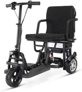 Foldable 3-Wheel Electric Mobility Scooter – Lightweight, Portable