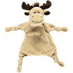 My Tiny Moments Moose Security Blanket Lovey, Brown