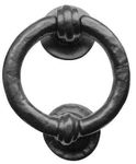 Frelan Hardware Iron Black Antique Ring Door Knocker 102Mm