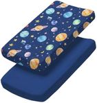 Changing Pad Cover - Pack of 2 Soft Unisex Diaper Change Table Sheets - Fit 32"x16" Contoured Pad - Changing Pad Cover for Baby Boys & Girls - Snug Elastic Fit & Machine Washable - Oeko-Tex - Child