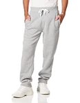 Southpole Men's Active Fleece Open Bottom Sweatpants - Regular and Big & Tall Sizes, Heather Grey, Small