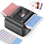 KPAW Card Shuffler 2 Deck, Rechargeable Automatic Card Shuffler with Dual Modes, Low Noise Portable Shuffler-Compatible with Poker