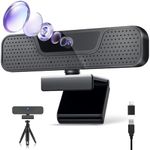 4K Auto Focus Webcam for PC, 4 AI N