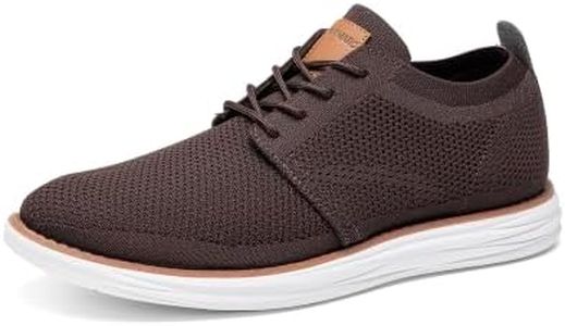 Bruno Marc Men's CoolFlex Breeze Mesh Sneakers Oxfords Lace-Up Lightweight Casual Walking Shoes,Size 14,01 Brown,Grand