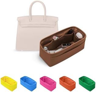 KINGS IN BAG Purse Organizer Insert for Birkin 40, Lightweight & Soft Satin Organizer Insert with Pockets for Woman Bags, Ideal for Travel, Shopping, and Daily Use, Multicolor Options(Gold, BK 40)