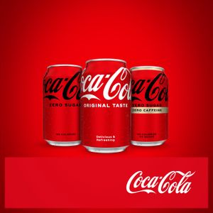Coca-Cola Original Soft Drink, 24 x 330ml Cans