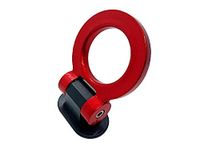 AUTO MT Universal Car Tow Strap ABS Bumper Racing Car Sticker Adorn Car Dummy Tralier Tow Towing Strap Kit Auto Accessories Auto Part (RED)