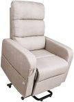 PEPE - Recliner Chair Electric, Riser and Recliner Chairs for Disabled People, Electric Recliner Armchair for Elderly, Electric Lift Chair with Remote Control, Power Recliner Chair Beige