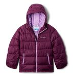 Columbia Unisex Kids Pike Lake II Hooded Puffer Jacket, Marionberry, L