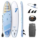 THURSO SURF Inflatable Stand Up Paddle Board All-around SUP Waterwalker 126 10'6×31''×6'' Deluxe Package | Carbon Shaft Paddle | Roller Backpack | Rechargeable Electric Pump | Coiled Leash (Dusk)