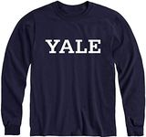 Barnesmith Yale University Bulldogs Long Sleeve T-Shirt, Classic, Navy, XX-Large