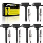 MOAUTO Set of 6 Ignition Coils Pack UF807 68223569AB & 6 PCS Iridium Spark Plugs Compatible with Chrysler Pacifica Dodge Durango Jeep Grand Cherokee Wrangler Ram 1500 3.6L V6