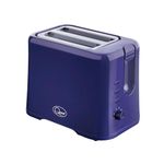 Quest 34869 2 Slice Toaster/Variable Browning Control/Reheat and Defrost/Crumb Tray and Cord Storage/Blue / 870W